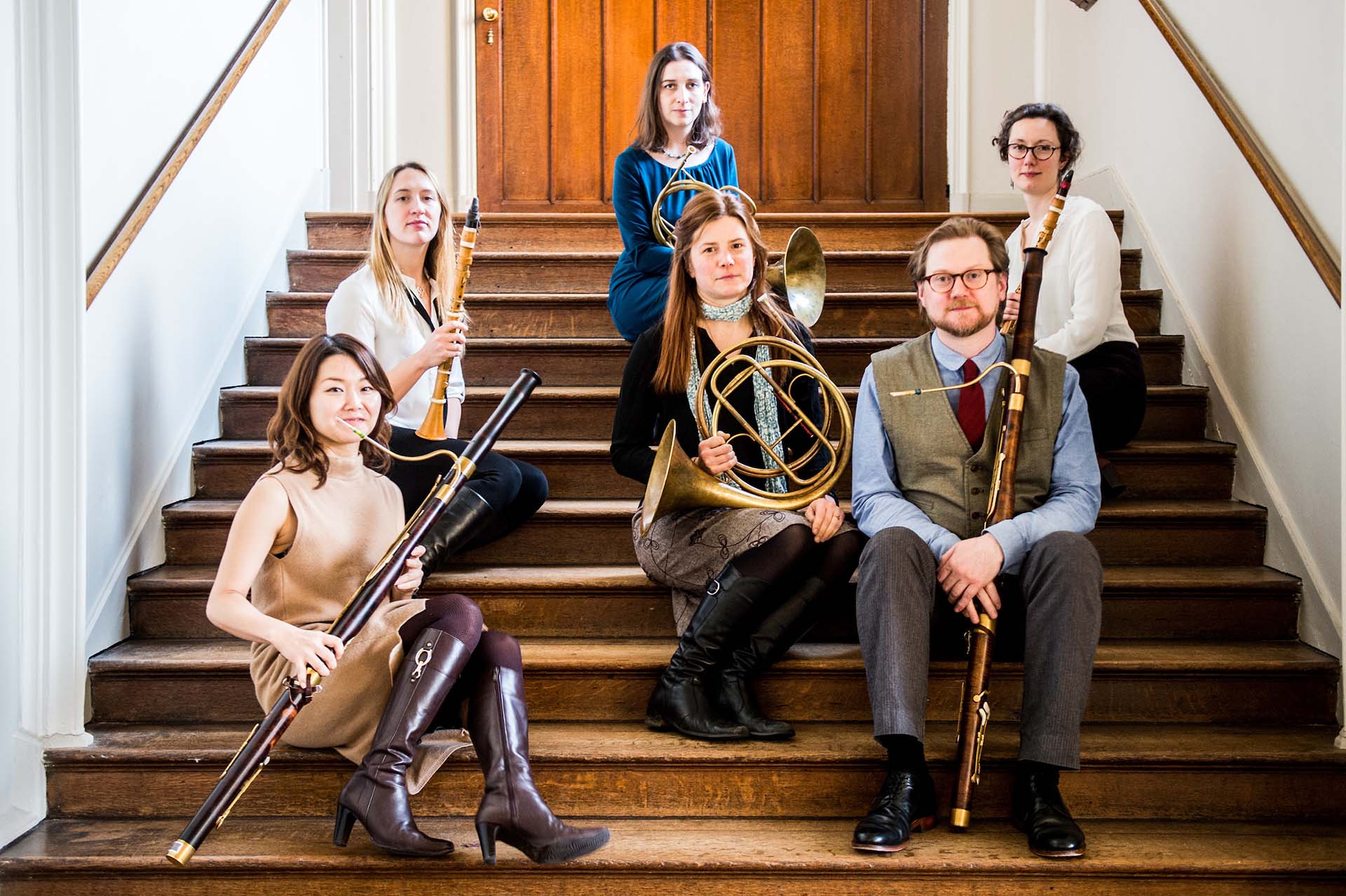 Boxwood & Brass members with their instruments